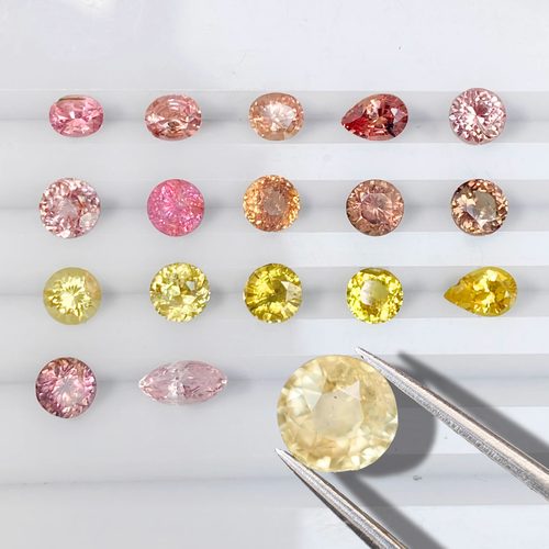 特价商品天然彩色蓝宝石