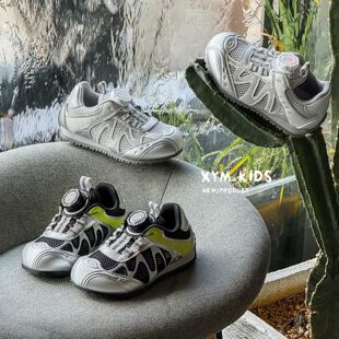 旋转扣儿童单网透气户外运动鞋 男童阿甘鞋 女童防滑登山鞋 春夏新款