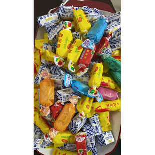 花生牛扎糖+高粱怡糖+大虾酥糖+芒果软糖送玉米软糖总计2300克