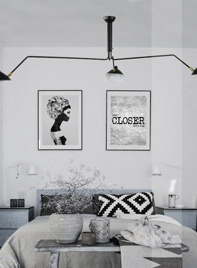 ACNikola法国设计师Serge Mouille北欧客厅吊灯卧室酒店软装吊灯