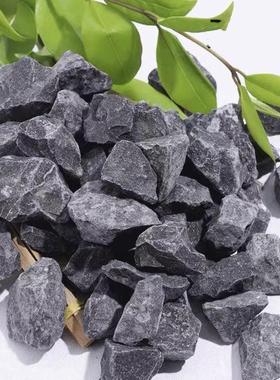 福建深灰色景观砾石园林景观卵石日式庭院青石黑色小砾石