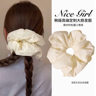 【TwistJoy绾悦】泡芙太空大肠发圈2025新款百搭不伤发气质头发饰