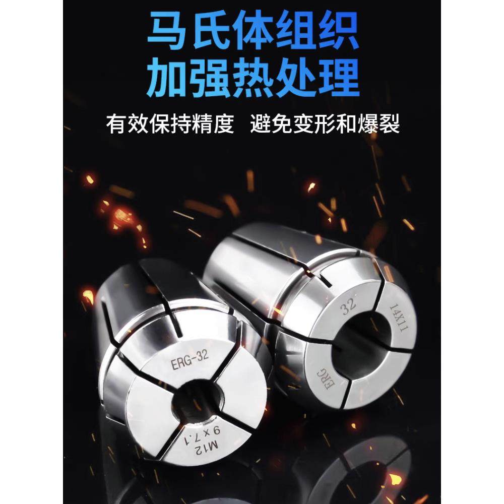 方孔攻丝夹头丝锥锁嘴ERG16 20 25 32攻牙筒夹系列德标日标国标