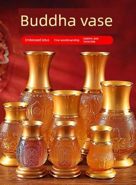 采购产品釉供瓶，莲花佛瓶，佛寺家居装饰摆件，花瓶，观音佛前供