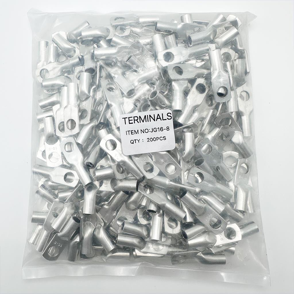 Jg10/16/25/35-6/8/10/12单根冷压端子铜线鼻型船用电缆连接鼻型