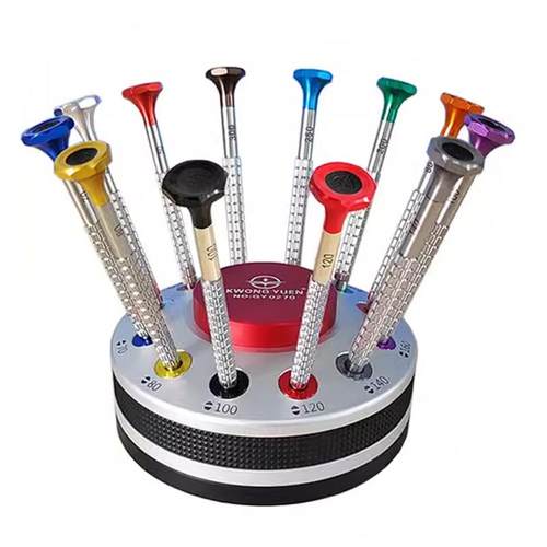 腕表维修工具腕表螺丝刀一字防滑弧形无迹滚珠轴承S2钢香港源手表