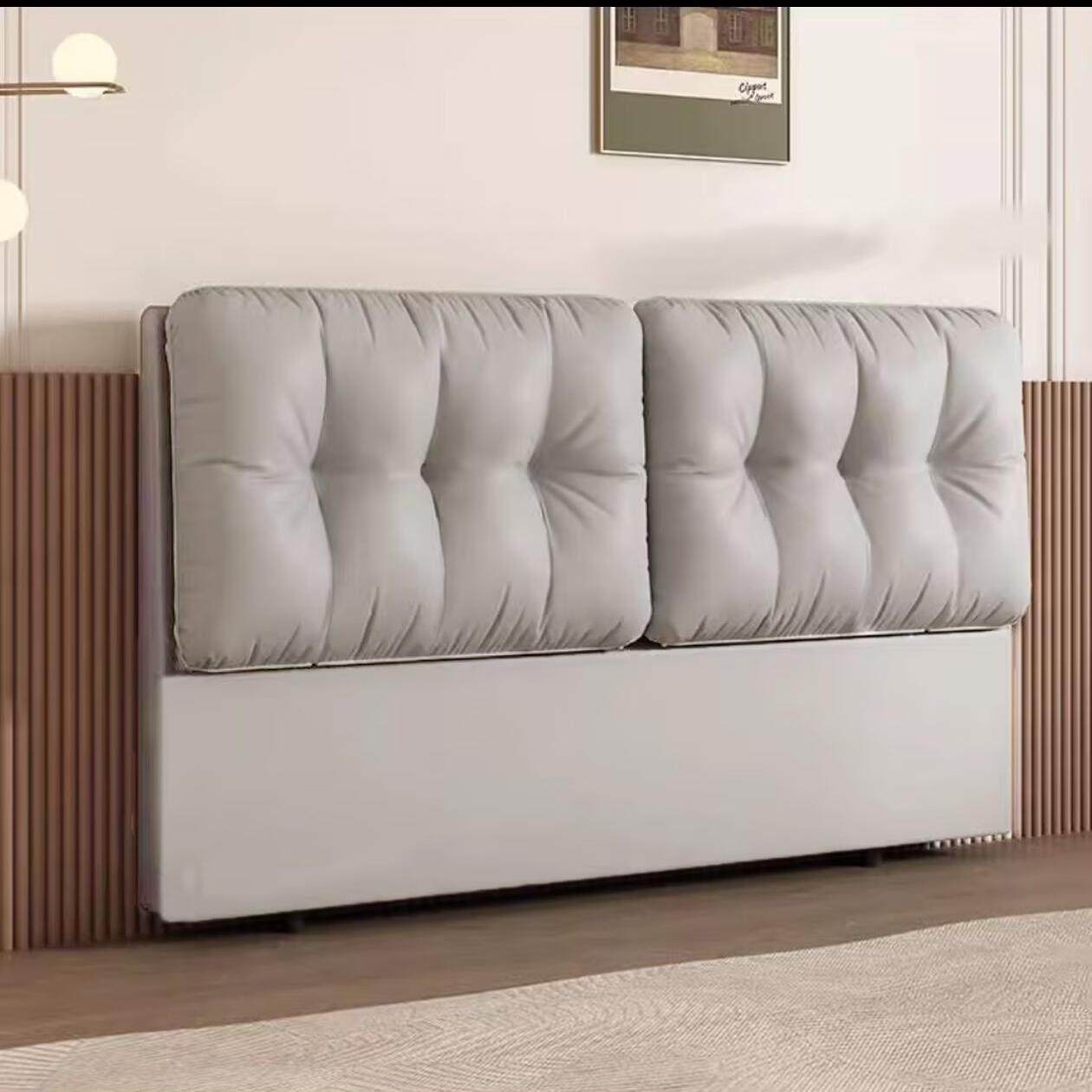 床头软袋靠背2025新科技布实木地板站立式单购简约现代流行可及奢