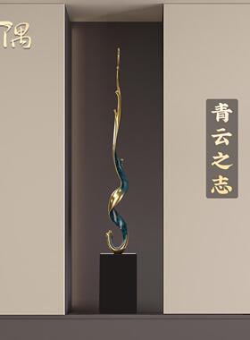 现代高级感玄关壁龛摆件节节高客厅轻奢电视柜细长装饰品乔迁礼品