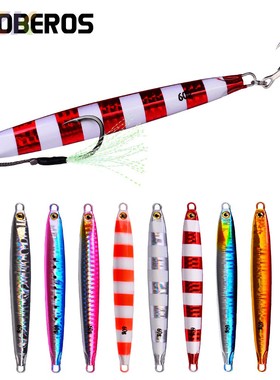 PRO BEROS远投铁板铅鱼沉水路亚硬饵 夜光鱼饵仿真假饵渔具高端c6