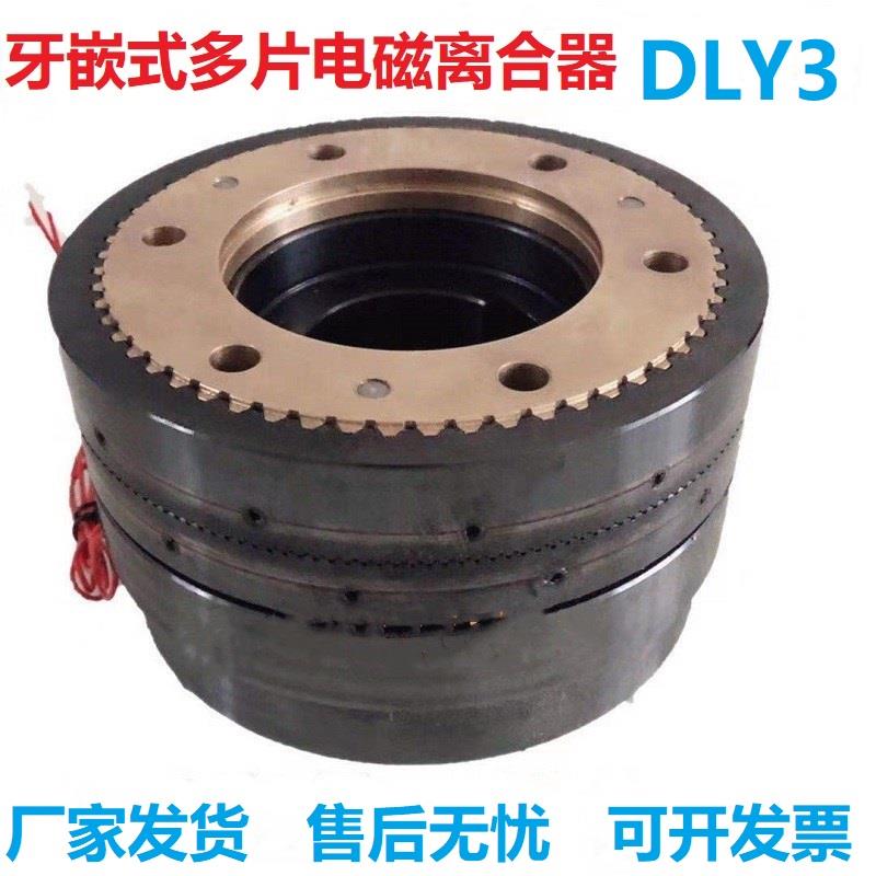 牙嵌式DC24V电磁离合器湿式大扭矩DLY3-5A10A25A41A63A100A200A