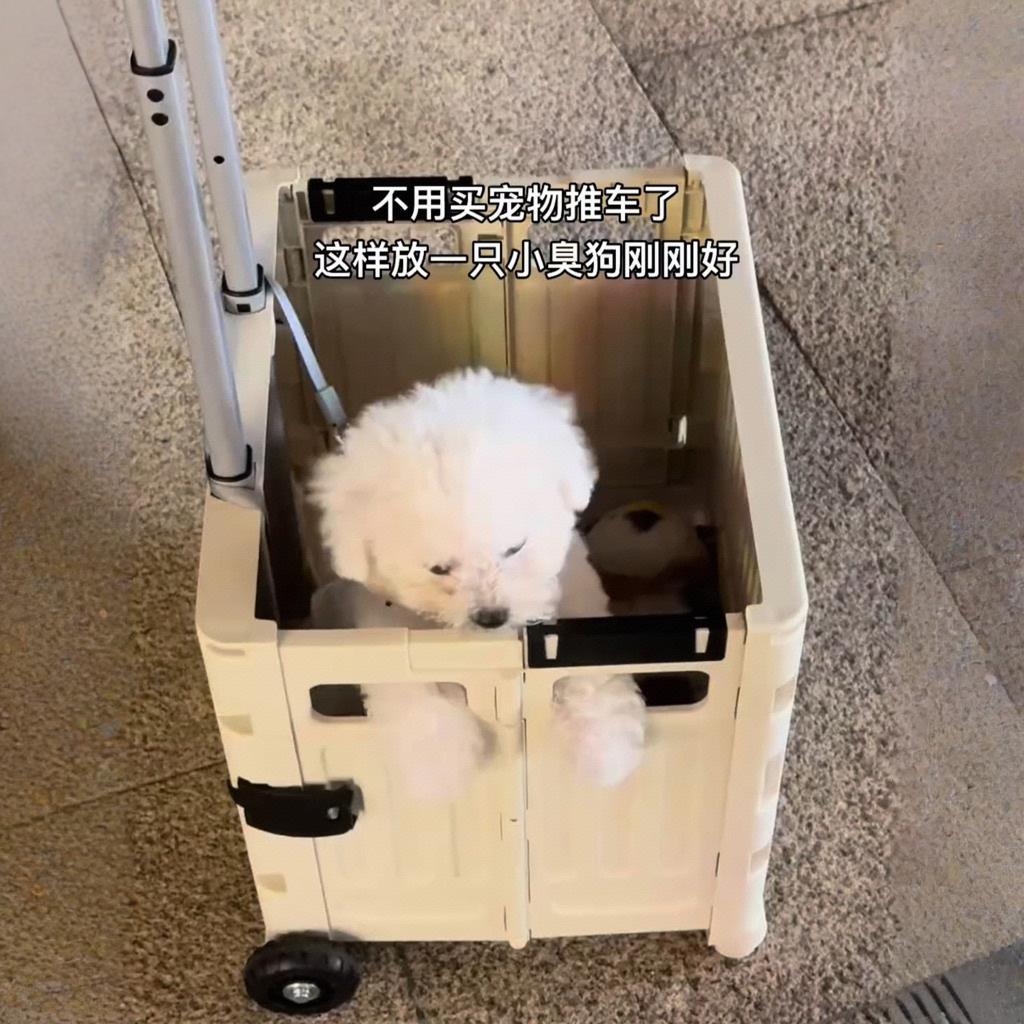 宠物推车轻便可折叠狗狗猫咪外出手推车中小型户外遛狗代步宠物车