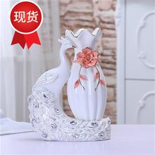 插花家居欧式摆件装w客厅玄关花瓶1