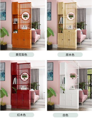 热销简约现代屏风隔断客厅正对大门双面J玄关柜酒柜入户进门厅窄