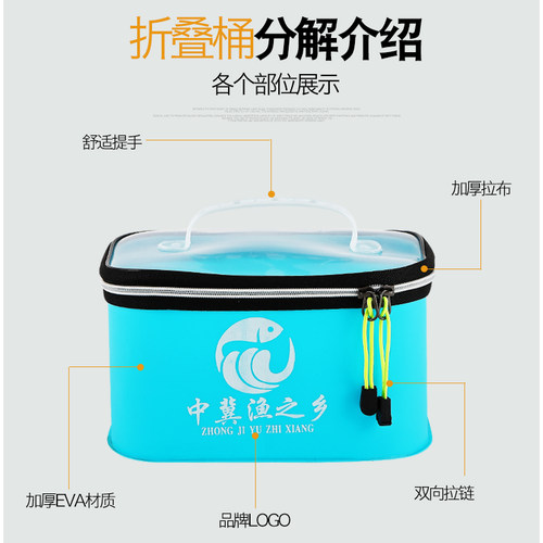热销钓鱼配件收纳盒多功能渔具箱路亚F鱼钩小药饵盒工具包垂钓用