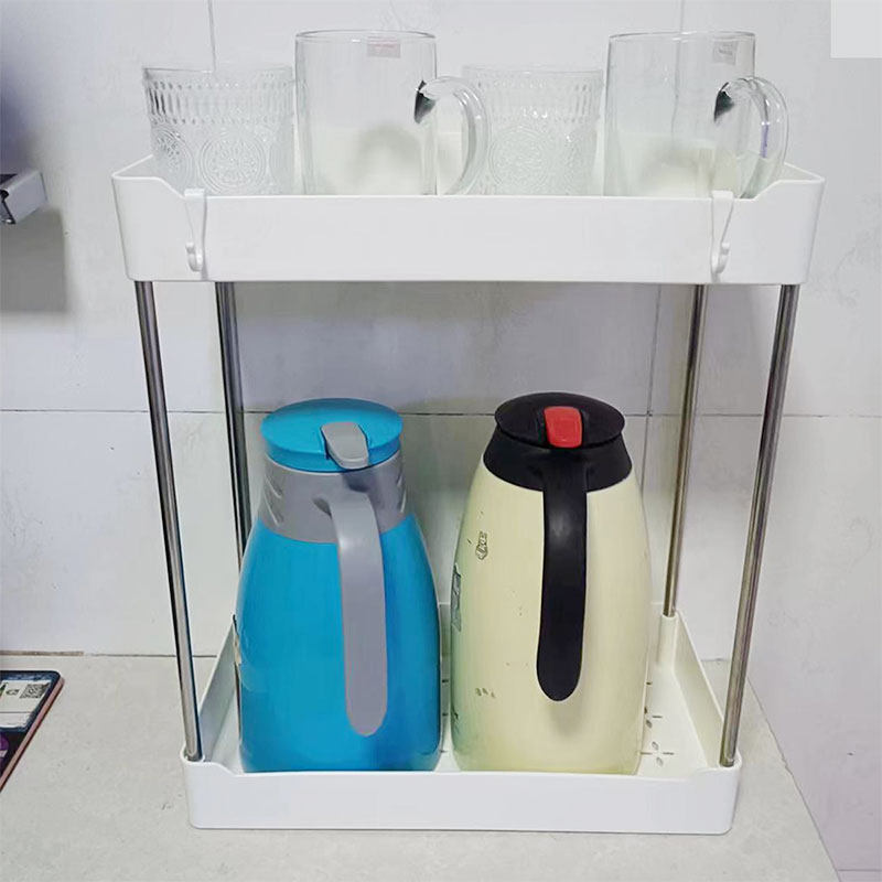 热销热水瓶置物架水杯q收纳层架整理沥水放水杯的架子暖瓶暖壶咖