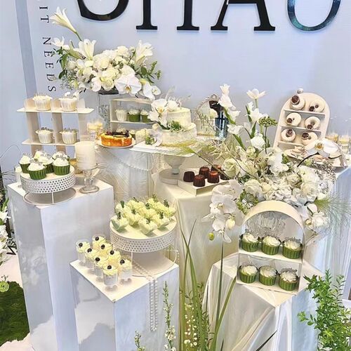 热销新款铁d艺甜品台架子商务摆台茶歇摆台摆件订婚摆台宝宝宴展
