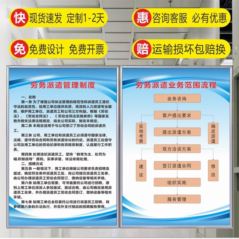 热销劳务派遣公司规章管理制度劳动D纪律人力资源中介办证考核上
