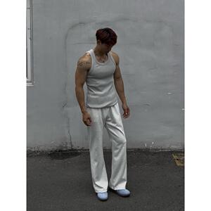 本源ULTISO 美式休闲弯刀卫裤健身运动微喇宽松百搭显高直筒长裤