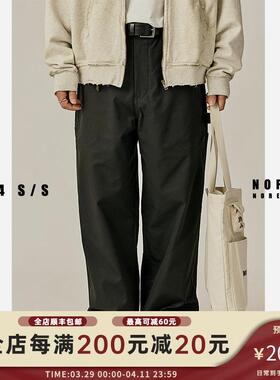NOFAITH日系复古休闲裤男春季新品宽松休闲百搭直筒长裤潮无信仰