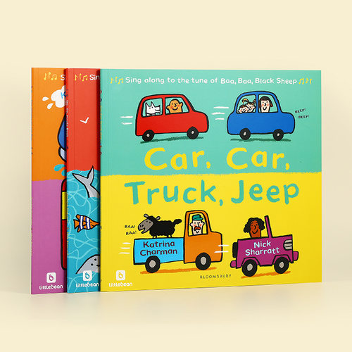 海外部分包邮 Car Car Truck Jeep新童谣系列3册nick Sharratt