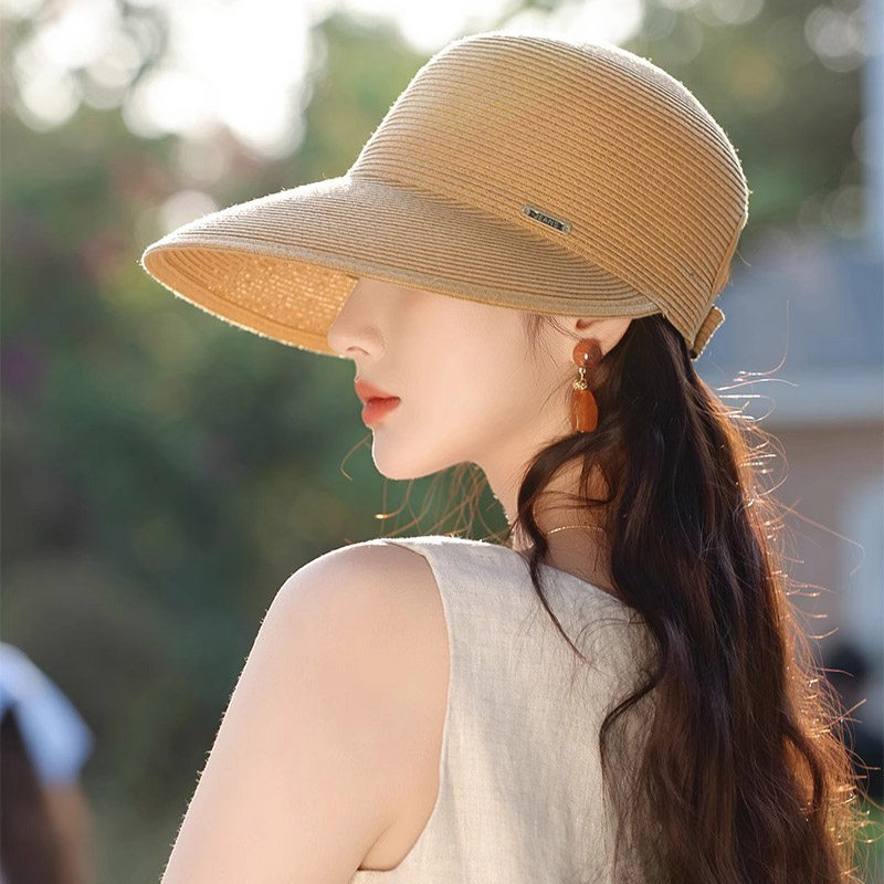 宽沿鸭舌草帽女春夏季旅游度假透气子海边游玩可折叠太阳帽,服饰配件/皮带/帽子/围巾,帽子,淘宝优惠券,粉丝福利购,淘宝优惠卷