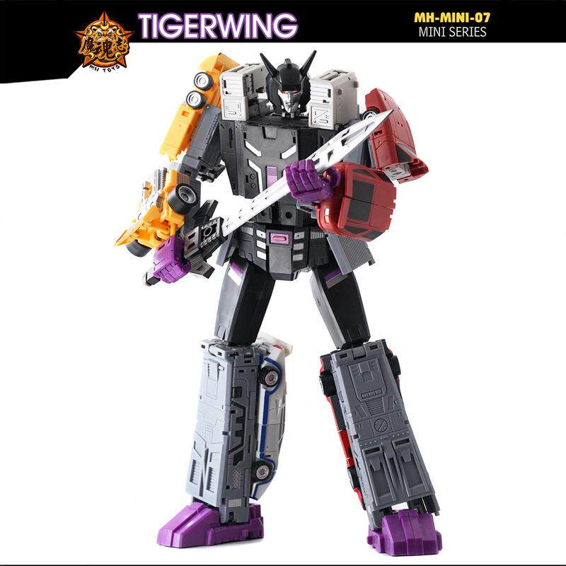 MH-MINI07飞天虎组合套装五合体汽车变形玩具模型封锁抢劫