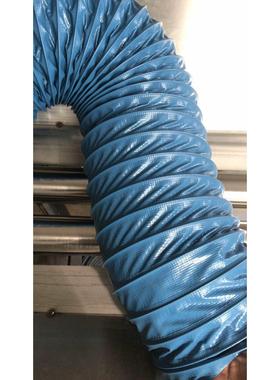 蓝色尼龙布风管/防火高温烟管/排气排风管/通风管灰色/伸缩软管