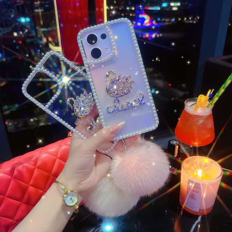 适用OPPO A93手机壳水钻 A92s保护套网红 A58玻璃钻 A3 Pro高级 A58x轻奢 A53 5G防摔 A3活力版ins风 A96小众