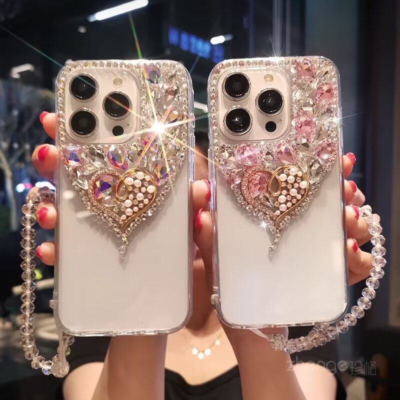 适用OPPO A93保护套水钻 A57 5G手机壳奢华 A58x玻璃钻 A96网红 A3 5G个性 A72 5G小众 A93s新款 A3 Pro水晶