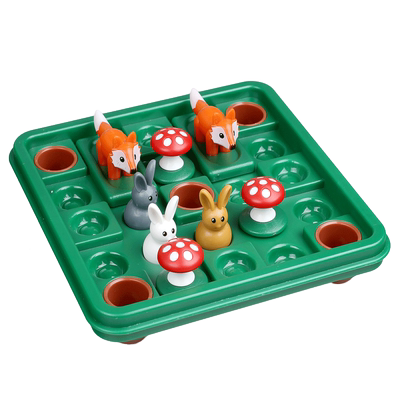 益智桌游兔子蹦蹦跳吧闯关玩具