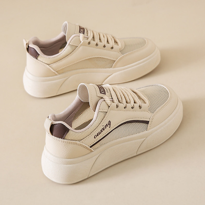 踩屎感软底孕妇小白鞋女真皮2025年夏季新款运动鞋透气配裙子板鞋,女鞋,时尚休闲鞋,淘宝优惠券,粉丝福利购,淘宝优惠卷