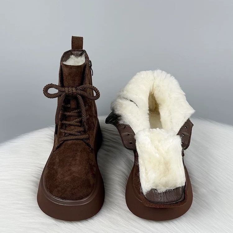 复古厚底时尚抗寒保暖显脚小棉靴