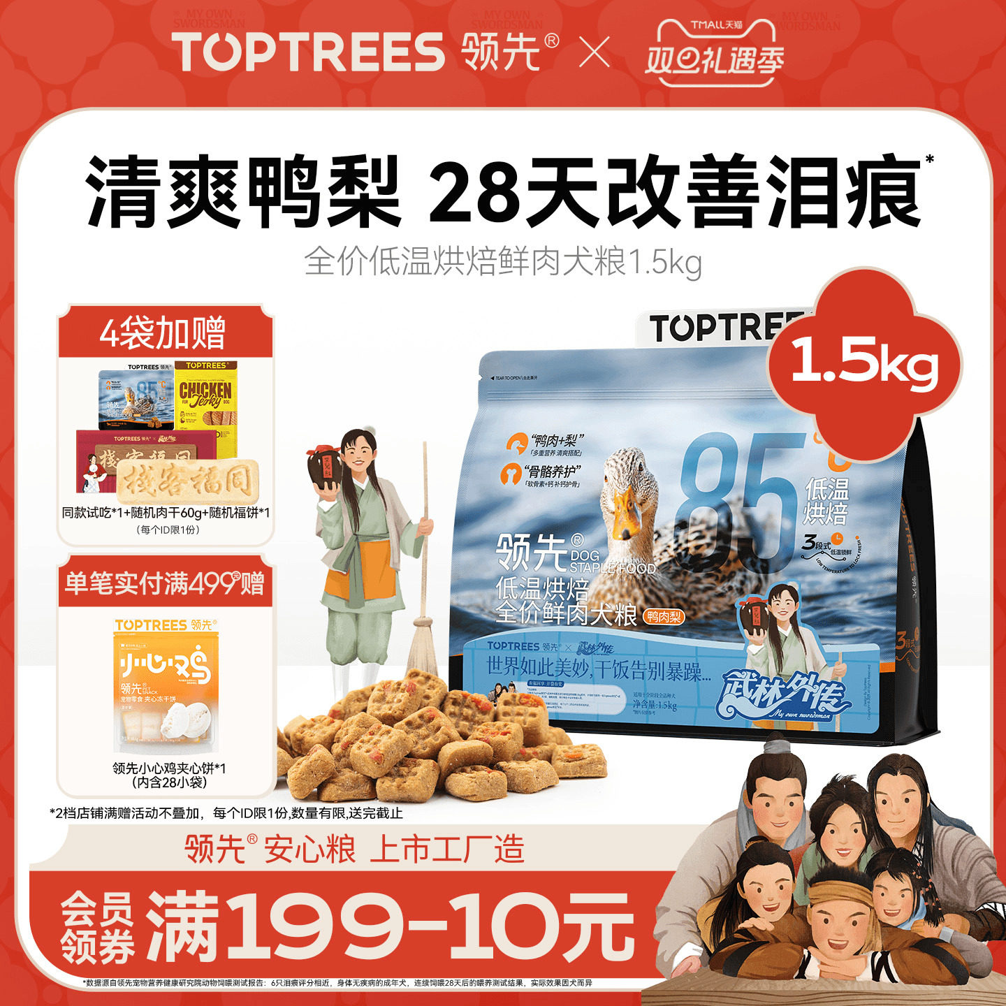 领先全价低温烘焙鲜肉犬粮1.5kg