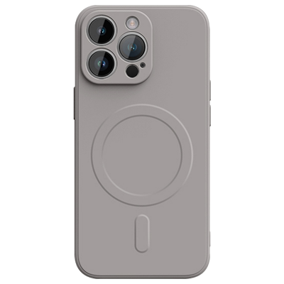 适用于iPhone15硅胶商务磁吸送膜