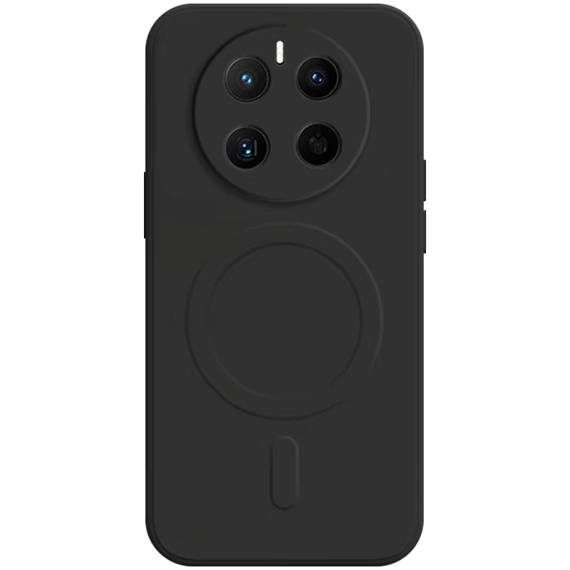 适用于华为Mate50手机壳新款magsafe磁吸液态硅胶Mate50Pro全包简约mate50e男女防摔pro高端纯黑色磨砂超薄软