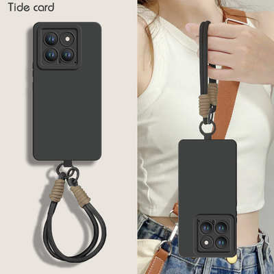 适用于小米14系列硅胶简约送挂绳