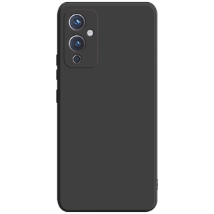 适用于一加9手机壳新款液态硅胶1+9Pro直边保护套全包防摔OnePlus一加9简约纯色男商务女网红高级感石墨黑软