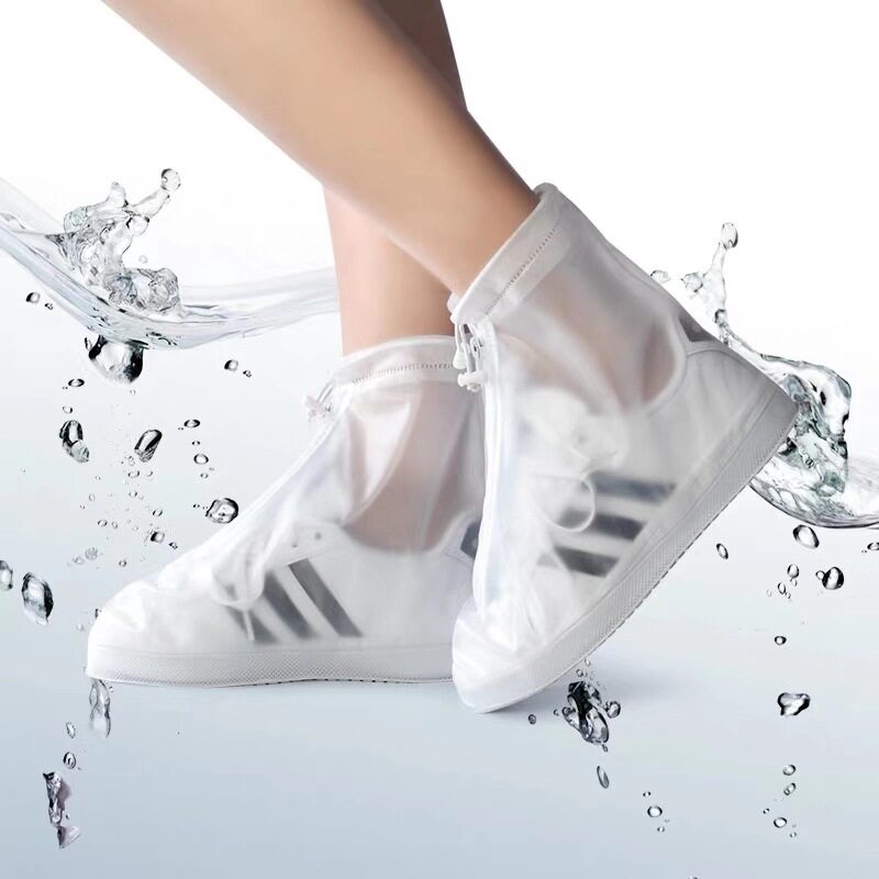 【二双装】水羽逸防雨鞋套时尚雨天防水鞋套儿童上下学出行水鞋套