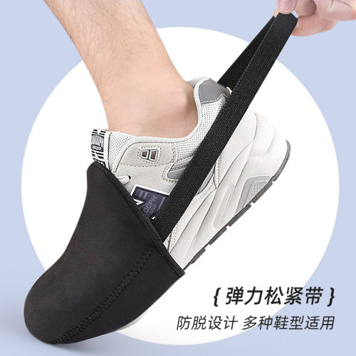 现货自行车半掌鞋套户外骑行保暖防风鞋底保护防放水锁鞋鞋套