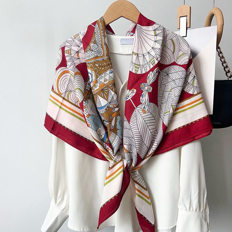 秋冬新款人字纹丝毛手感围巾大