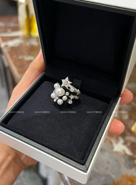 QIANYI仟意珠宝【流星珍珠】贵气优雅小香风珍珠小众设计师款戒指