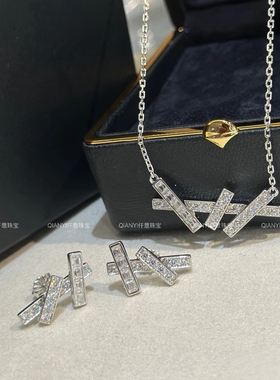 QIANYI仟意珠宝【轻奢系列】不规则镶嵌锆钻气质千金经典日常项链