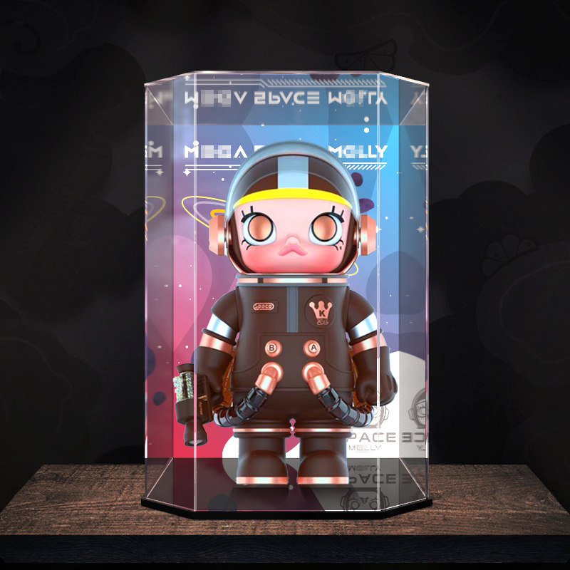 亚克力防尘罩展示盒泡泡玛特 mega珍藏版molly西瓜 1000% 400%
