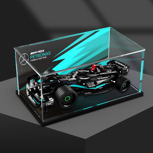 适用 机械组 42165 梅赛德斯AMGF1回力赛车模型收纳亚克力展示盒