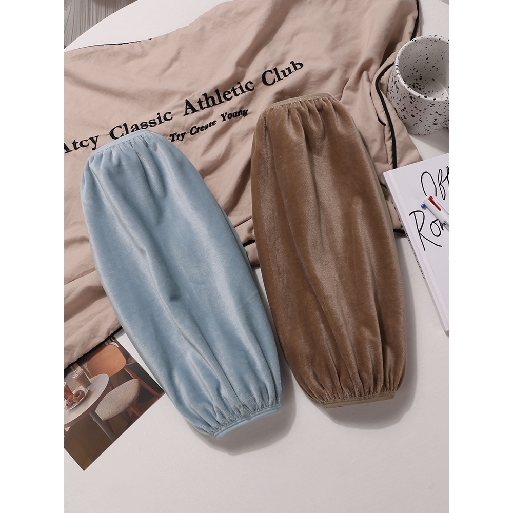 加长加大码袖套羽绒服女护袖冬季上班耐脏套袖办公室防脏护袖工作