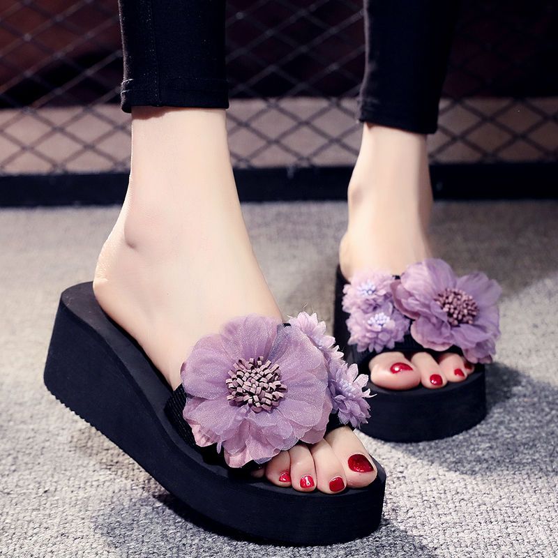 拖鞋女夏时尚外穿厚底高