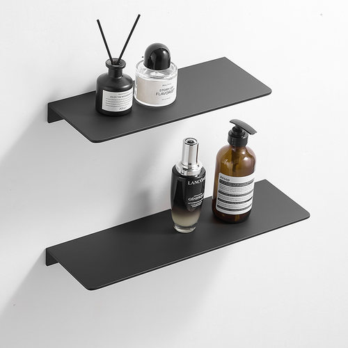 轻奢简约一字隔板浴室置物架