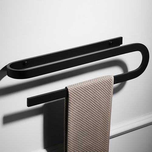 设计师挂浴巾置物架免打孔创意