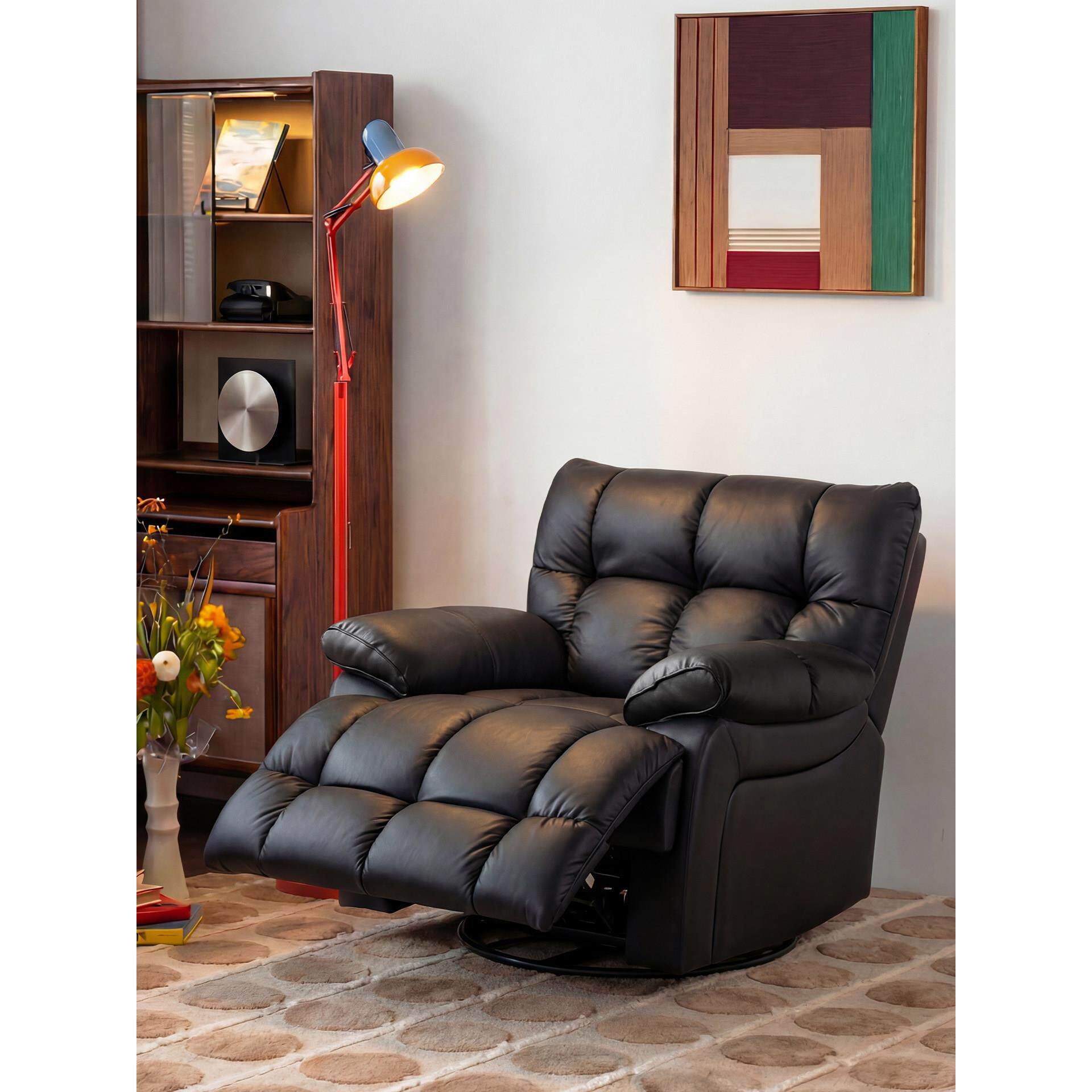 头层牛皮头等太空单人电动沙发舱多功能懒人沙发可躺可睡休闲摇椅