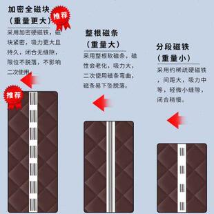 家用防风加厚防寒保暖挡风空调磁吸隔断挂帘保温隔音 棉门帘冬季